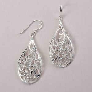 Pure 100 by Danecraft Feathered Teardrop Earrings